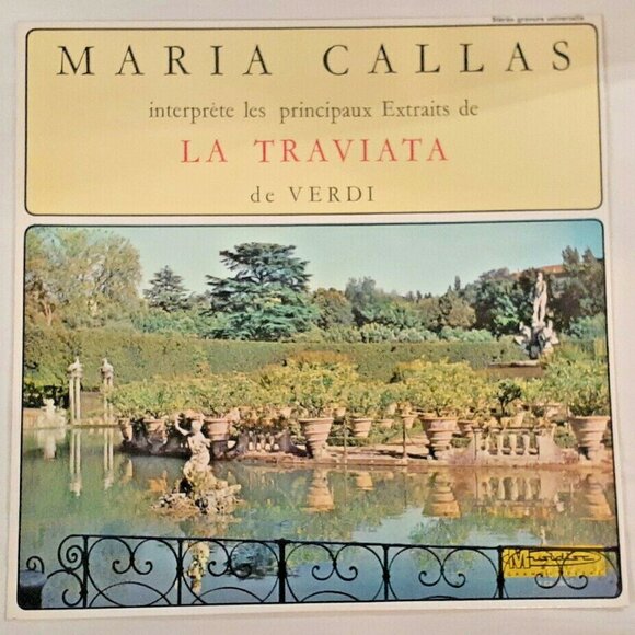 MARIA CALLAS LA TRAVIATA Grand Opera LP French Gabriele Santini Giulio Mogliotti - Picture 1 of 6